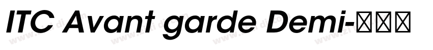 ITC Avant garde Demi字体转换